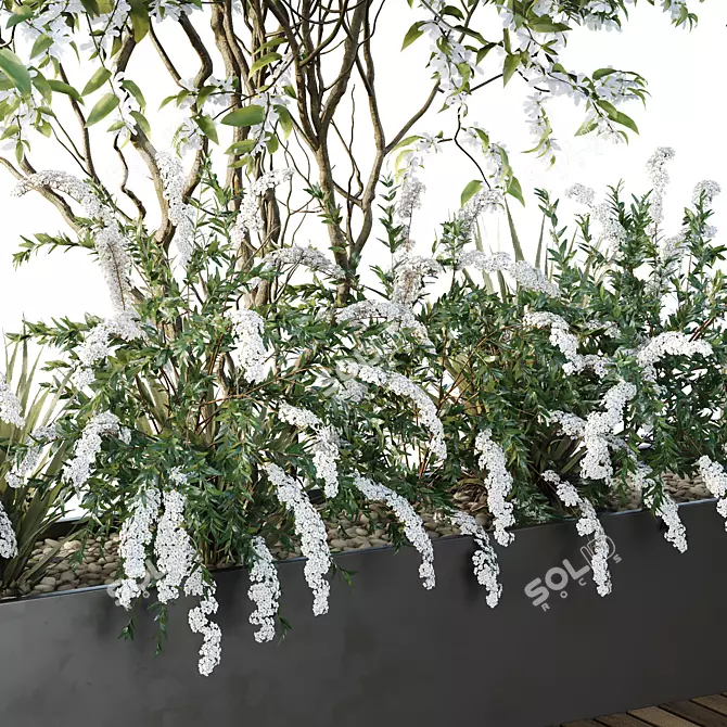 Urban Green Benches 3D Collection 3D model image 3