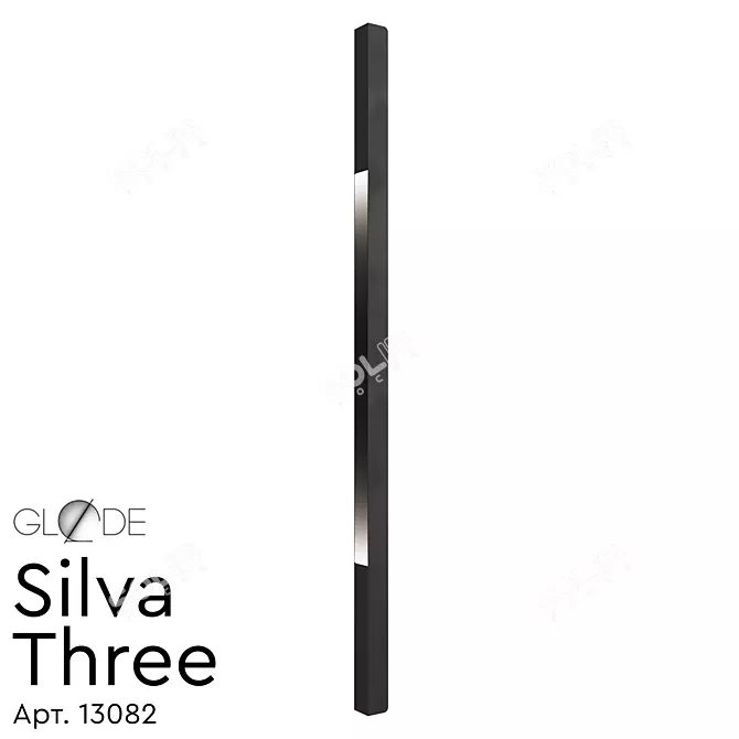 Silva Three Modern Wall Lamp 3D model image 1