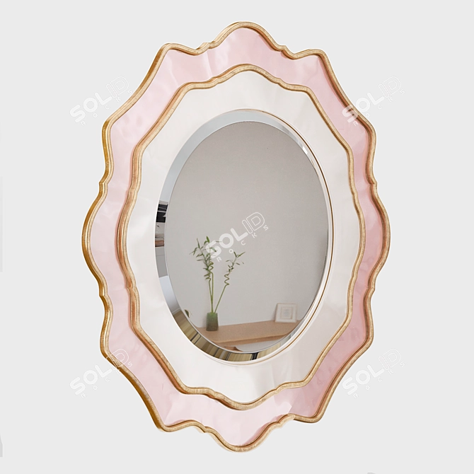 Doroti Pink Mirror Louvre Collection 3D model image 5