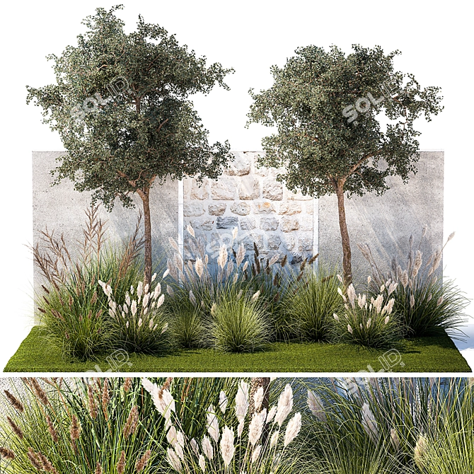 Decorative Plants Collection for Landscaping 3D model image 1