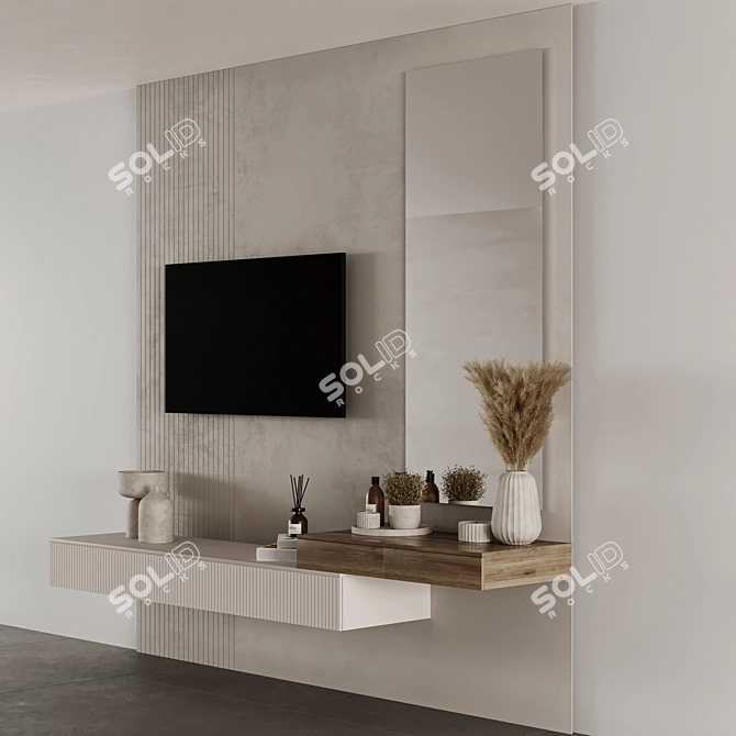 Modern Bedroom Furniture Set Contemporary 3D model image 2