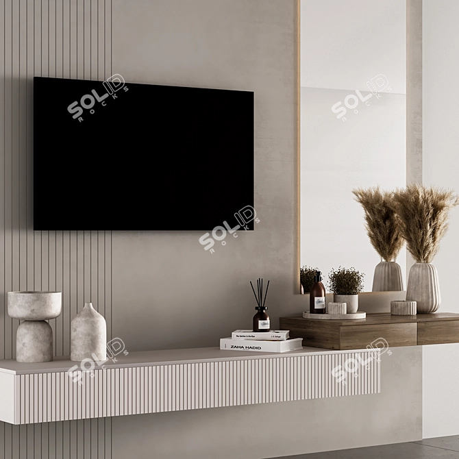 Modern Bedroom Furniture Set Contemporary 3D model image 3