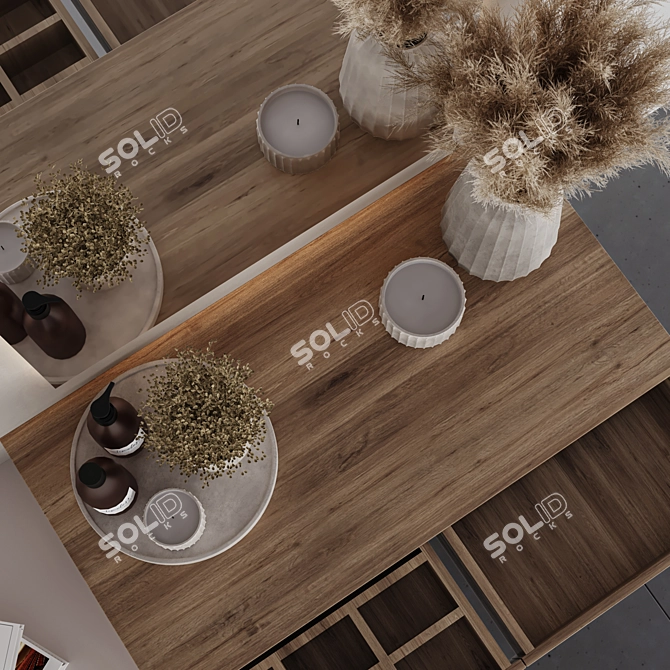 Modern Bedroom Furniture Set Contemporary 3D model image 5