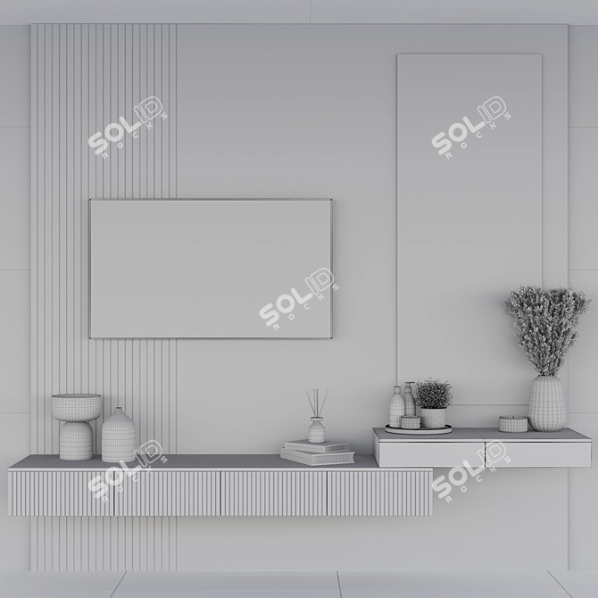 Modern Bedroom Furniture Set Contemporary 3D model image 6