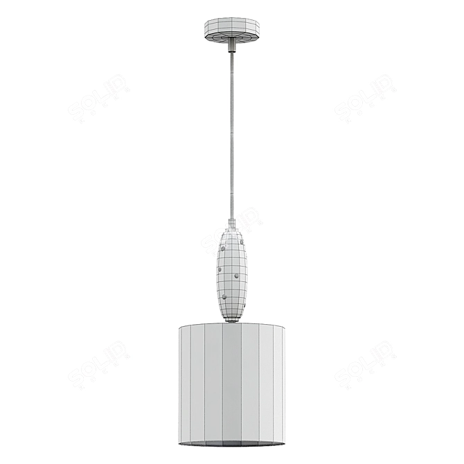 Contemporary Gold Pendant Light 3D model image 3