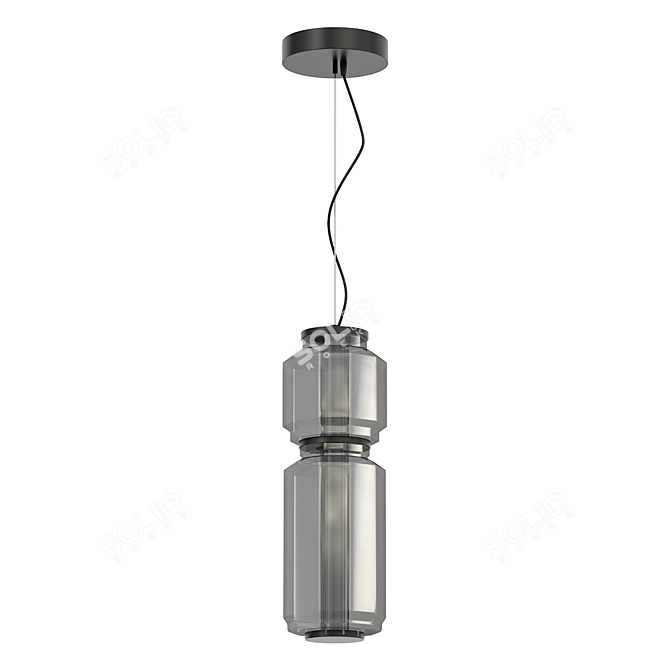 Modern LED Pendant Light Fixture 3D model image 1