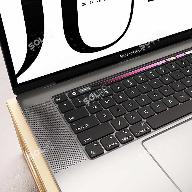 Modern Study Desk Set for Kids 3D model image 2