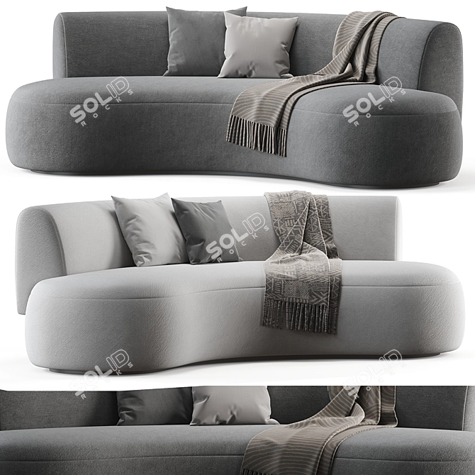 LEK Bespoke Design Sofa Bench 3D model image 2