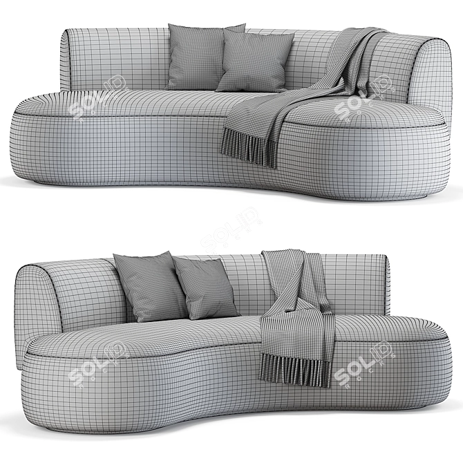 LEK Bespoke Design Sofa Bench 3D model image 4
