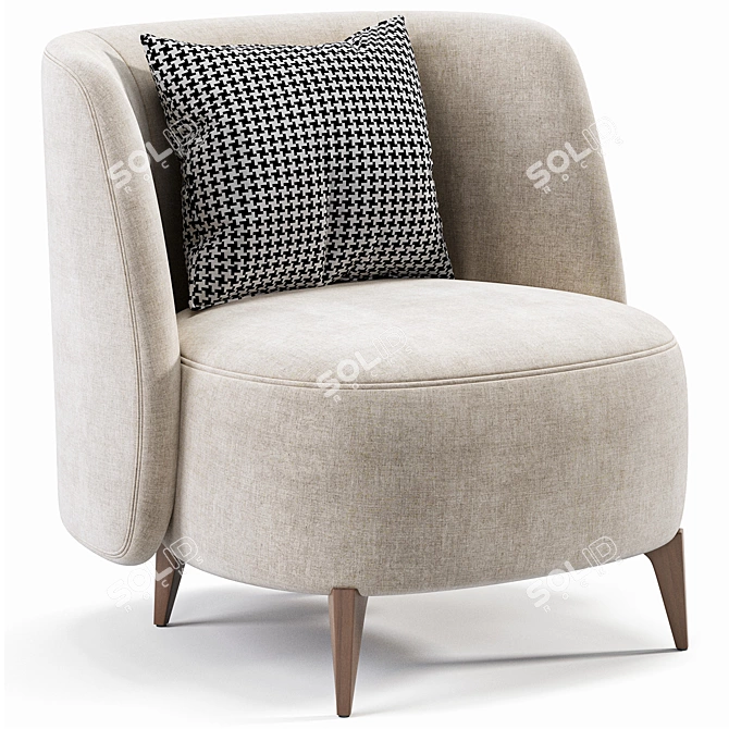 Stylish Modern Armchair 2015 Collection 3D model image 4