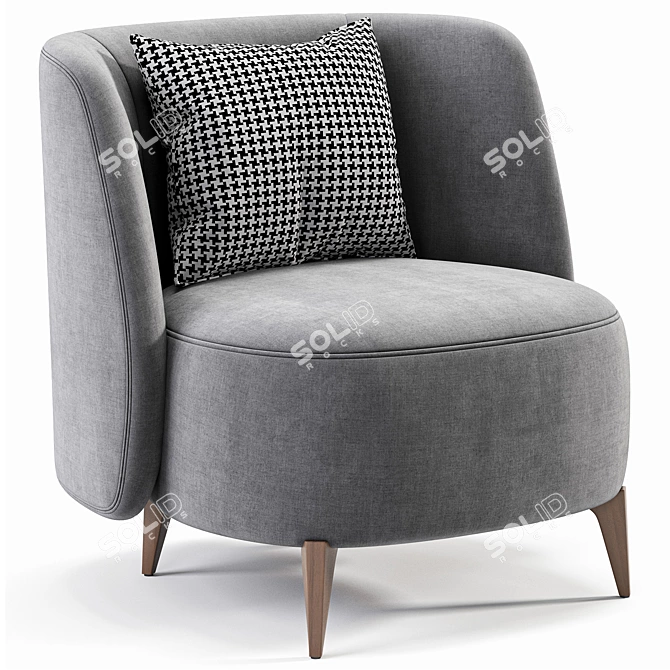 Stylish Modern Armchair 2015 Collection 3D model image 5