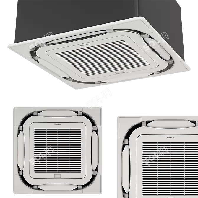 Daikin Premium 3DMax Air Conditioner 3D model image 1