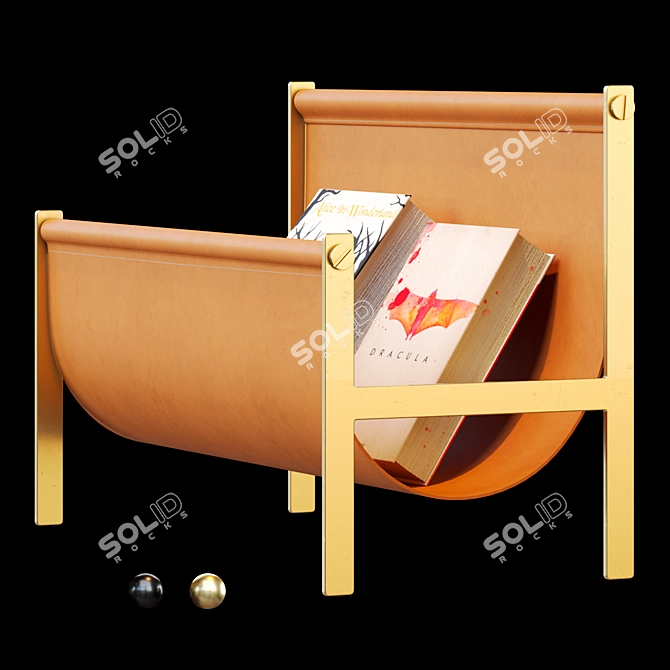 Modern Magazine Holder: Lapo Ciatti Design 3D model image 3