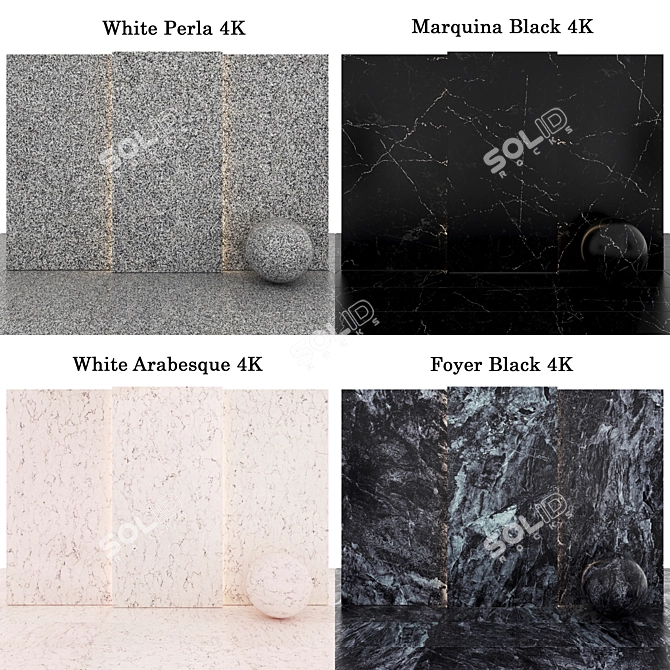 Marble 106 Collection 3D Textures 3D model image 2