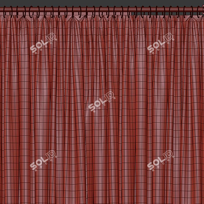 Reticulated Curtain Design M616 3D model image 4