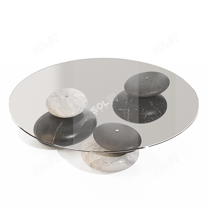 Modern Geometric Kreoo Keir Table 3D model image 2