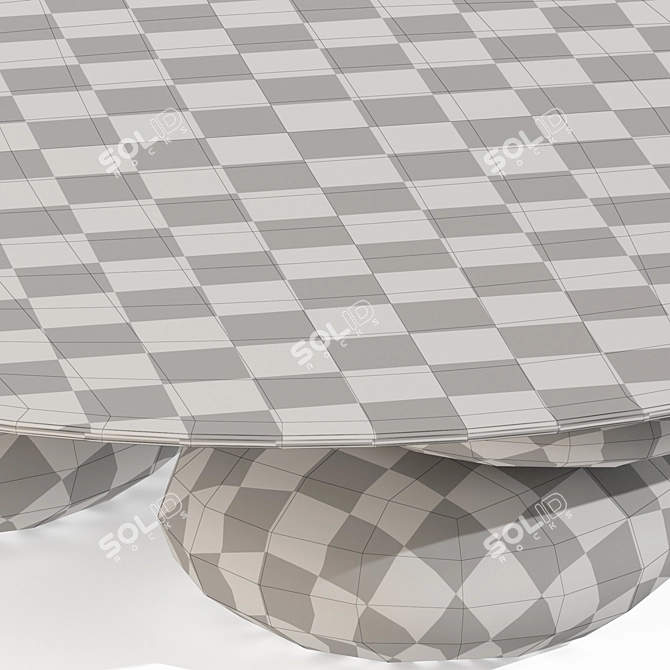 Modern Geometric Kreoo Keir Table 3D model image 5