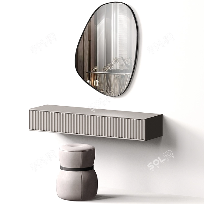 Unique Broken Mirror Design 3D model image 3