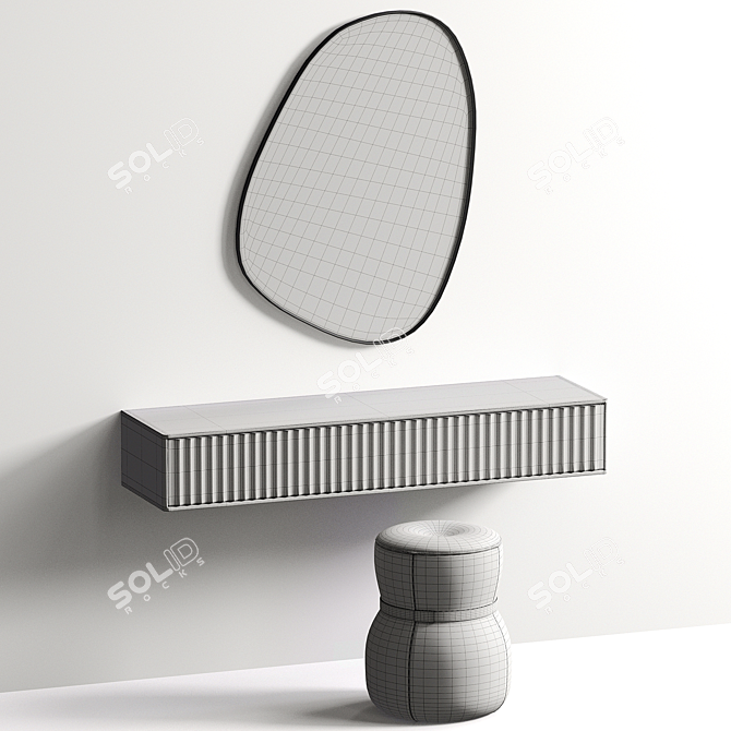 Unique Broken Mirror Design 3D model image 4