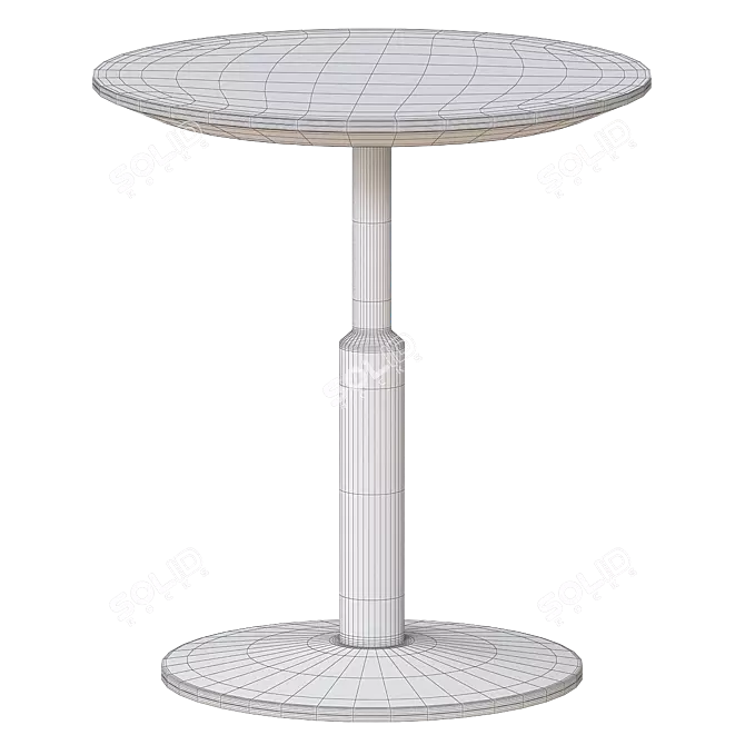 Modern Minimalist Como Furniture Table 3D model image 2