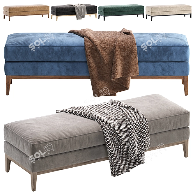 Elegant Ottoman Italia Coffee Design 3D model image 1