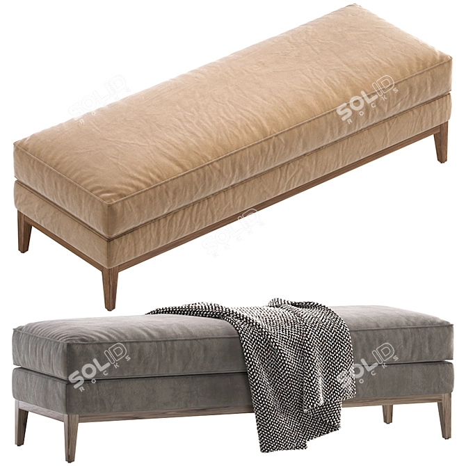 Elegant Ottoman Italia Coffee Design 3D model image 3