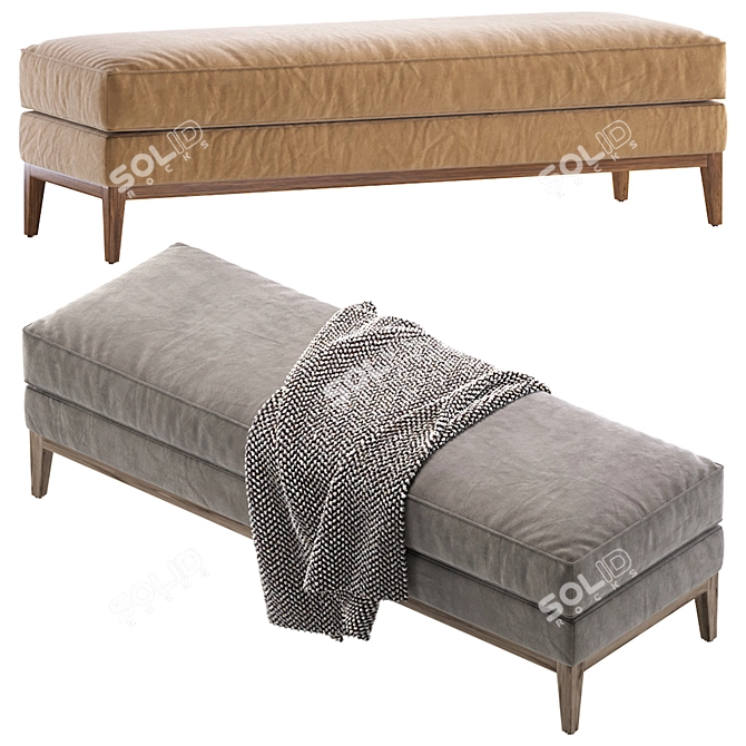 Elegant Ottoman Italia Coffee Design 3D model image 5