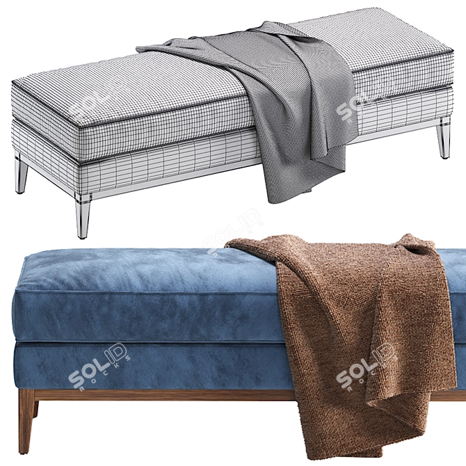 Elegant Ottoman Italia Coffee Design 3D model image 6