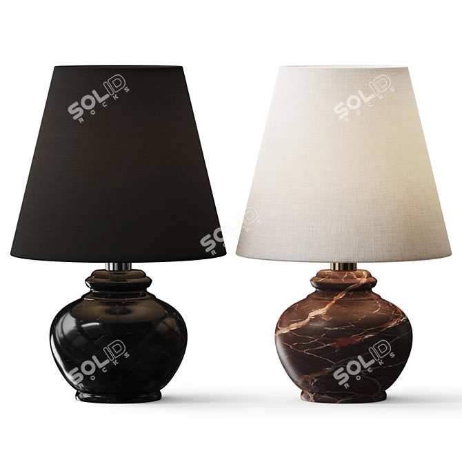 Benicio Modern Mini Table Lamp 3D model image 1