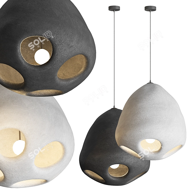 Contemporary Pendant Light Fixture 3D model image 2