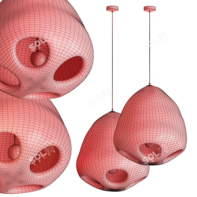 Contemporary Pendant Light Fixture 3D model image 3
