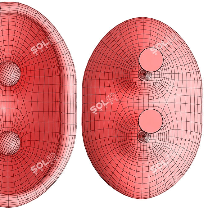 Minimalist E27 Pendant Light Brushed Nickel 3D model image 4