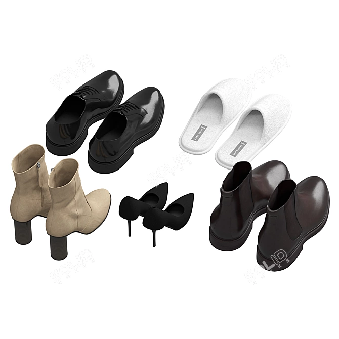 ZARA Footwear Archive Set 3D model image 5