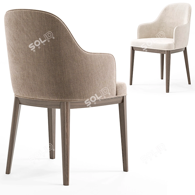 Modern Anna Chair: Domkapa Design 3D model image 2