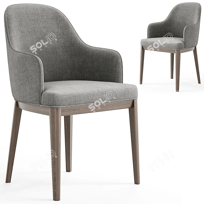 Modern Anna Chair: Domkapa Design 3D model image 3