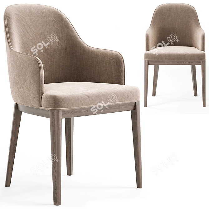 Modern Anna Chair: Domkapa Design 3D model image 4