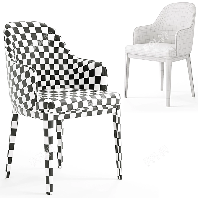 Modern Anna Chair: Domkapa Design 3D model image 5