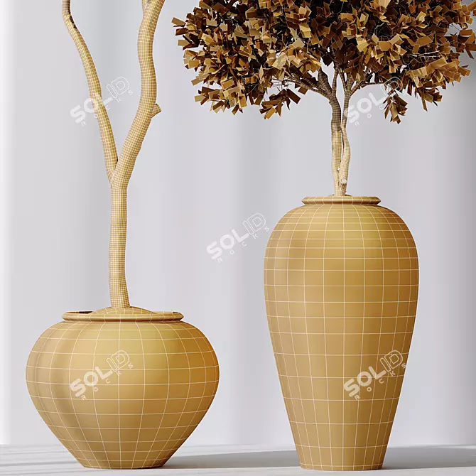 Evergreen Olive Tree Indoor Decor 3D model image 7