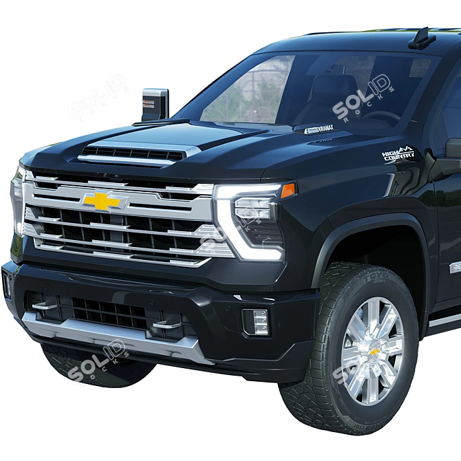 2024 Chevrolet Silverado High Country 3D model image 4