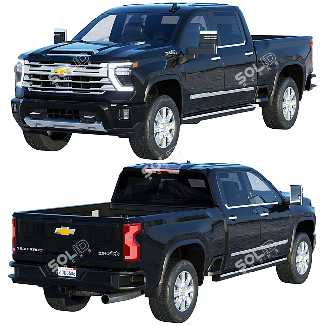 2024 Chevrolet Silverado High Country 3D model image 7