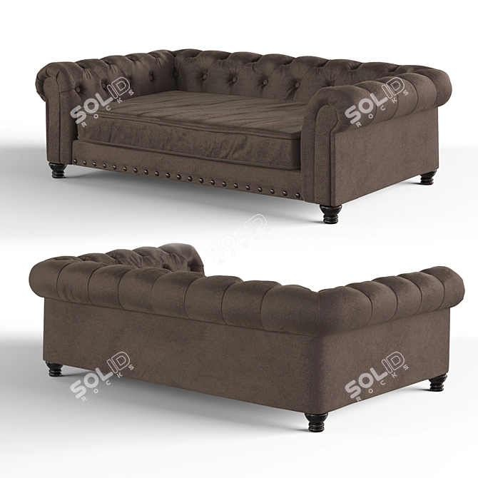 Luxury Larock Pet Sofa 3D model image 2