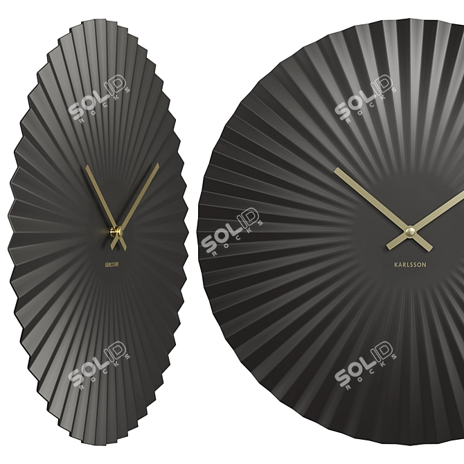 Karlsson Sensu Wall Clock: Modern Design 3D model image 2