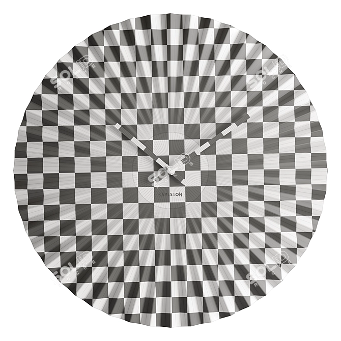 Karlsson Sensu Wall Clock: Modern Design 3D model image 7