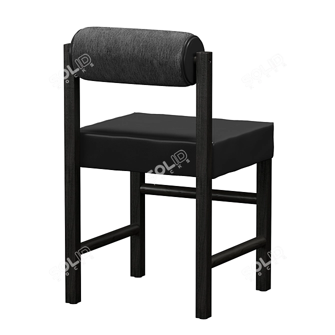 The TK Upholstered Dining Chair 3D model image 2