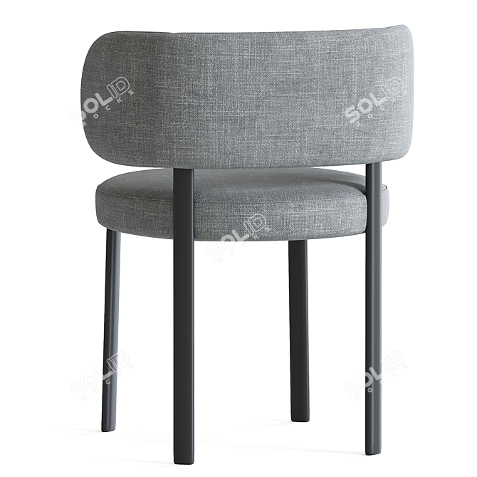 Elegant Roma Chair in White 3D model image 2