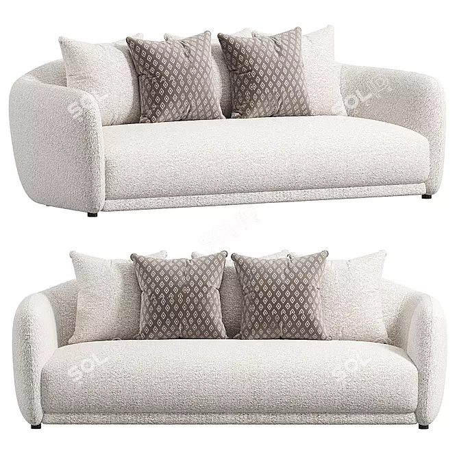 Elegant Addie Sofa 3Ds Model 3D model image 1