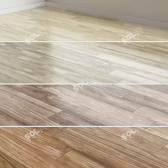 Dynamic Oak Flooring Collection 3D model image 1