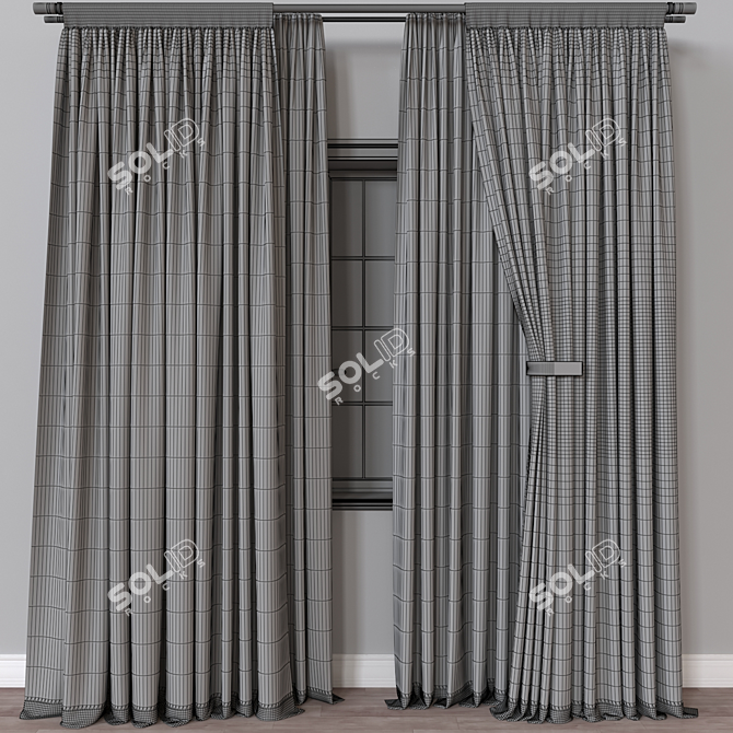 Modern Curtain Render Models 821 3D model image 4