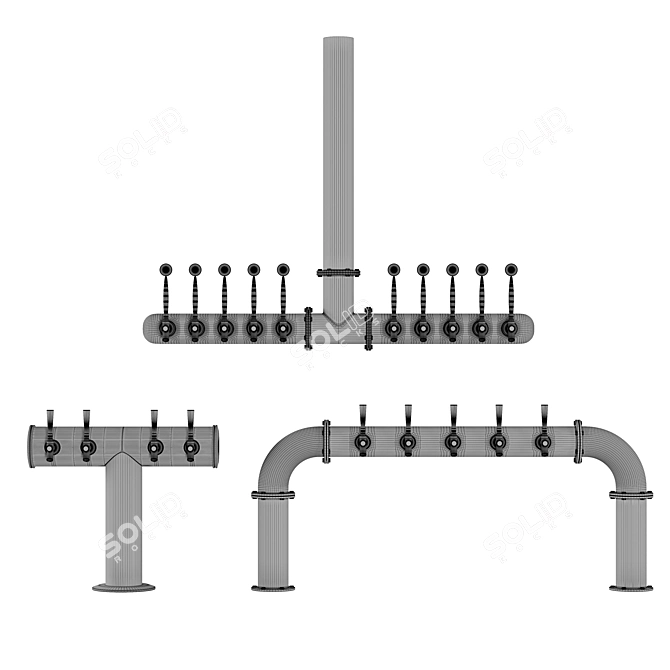 Industrial Beer Towers - CoronaLegacyMtl 3D model image 7