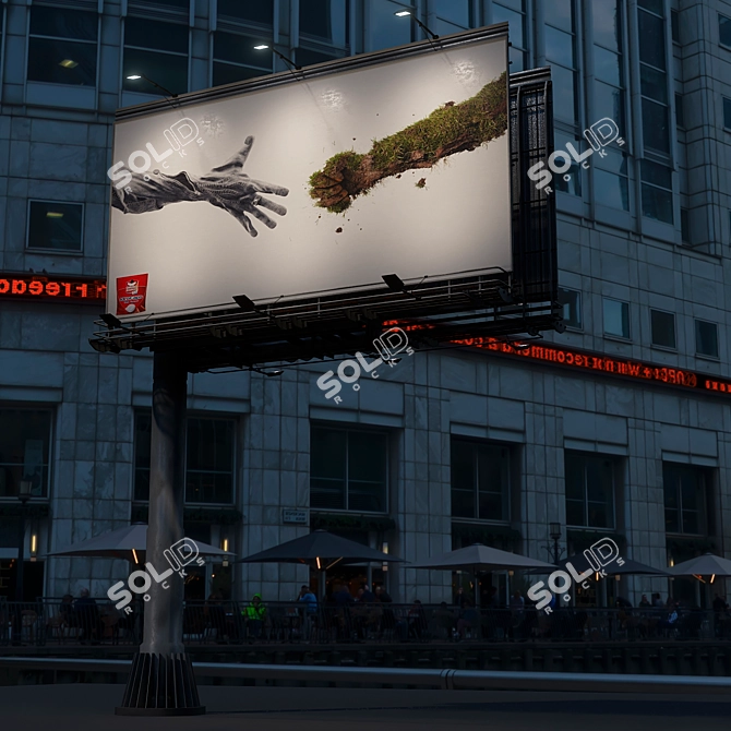 Detailed Low-Poly Billboards 3D model image 4